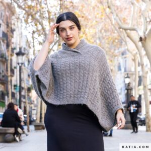 Katia - Poncho met kabels - Sport 119-23